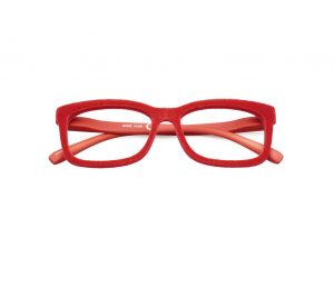 Doubleice Poppie Red fashion bloom velvet reading glasses