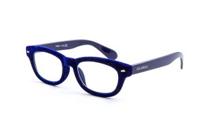 doubleice velvet blue italian designer reading glasses