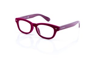 doubleice velvet purple designer italian reading glasses