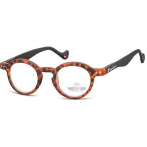 MR69A Anton Demi Orange reading glasses from Montana with aspheric lenses.