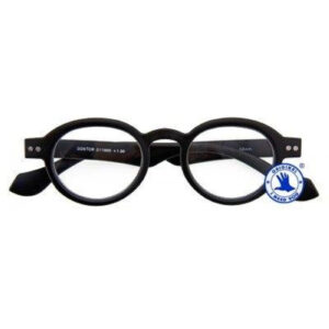Doktor Black reading glasses men and women retro circular style frames