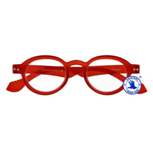 Doktor Red reading glasses for men and women retro style circular frames